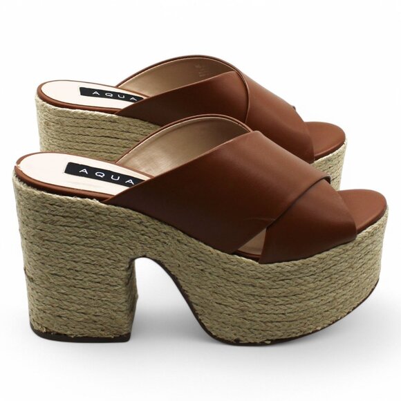 Women AQUA Round Toe Espadrille Shoes - Picture 3 of 8